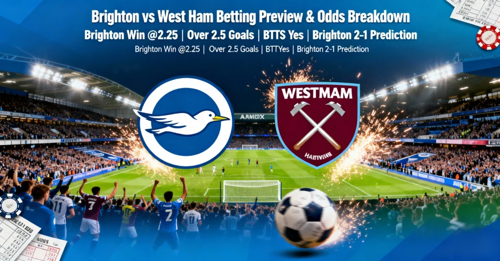 Brighton vs West Ham Betting Preview and Odds Breakdown
