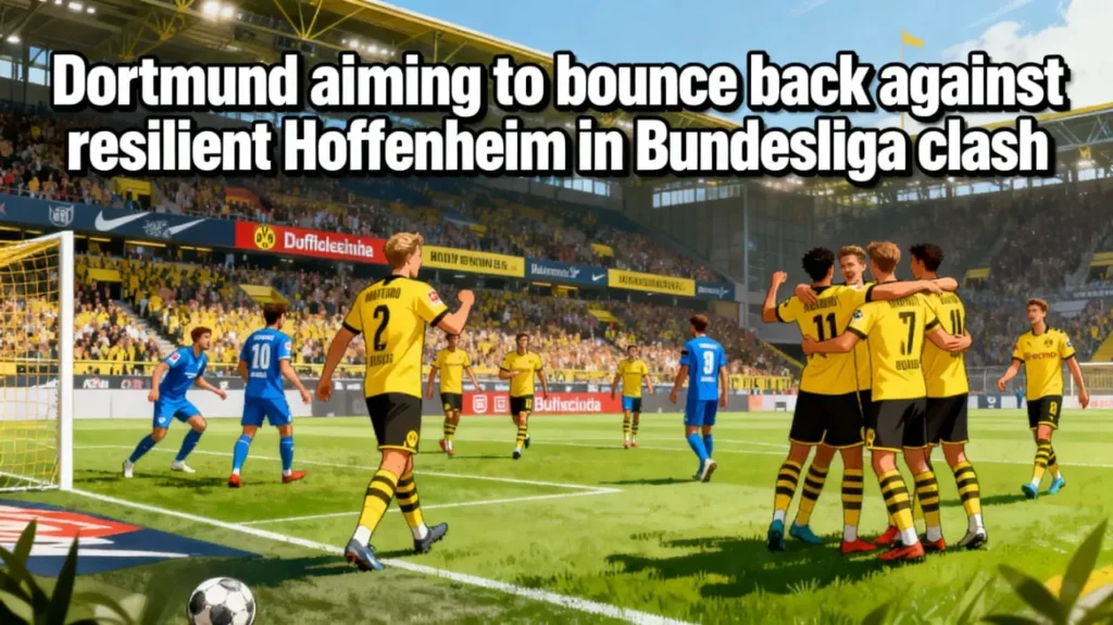 Dortmund aiming to bounce back against resilient Hoffenheim in Bundesliga Clash
