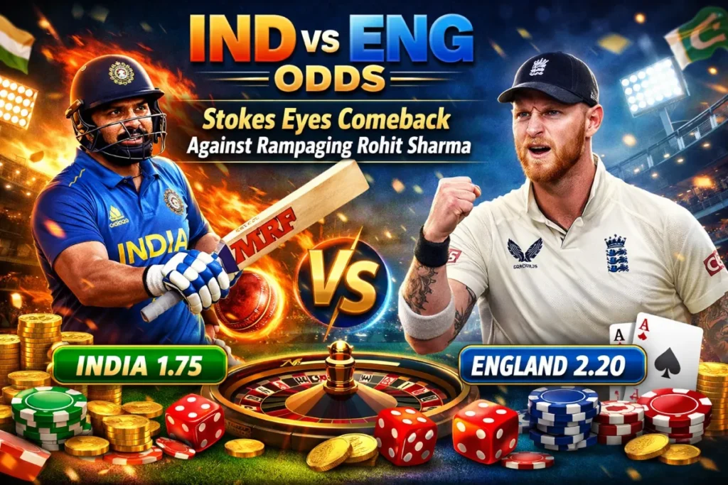 Ind vs Eng Odds: Stokes Eyes Comeback Against Rampaging Rohit Sharma