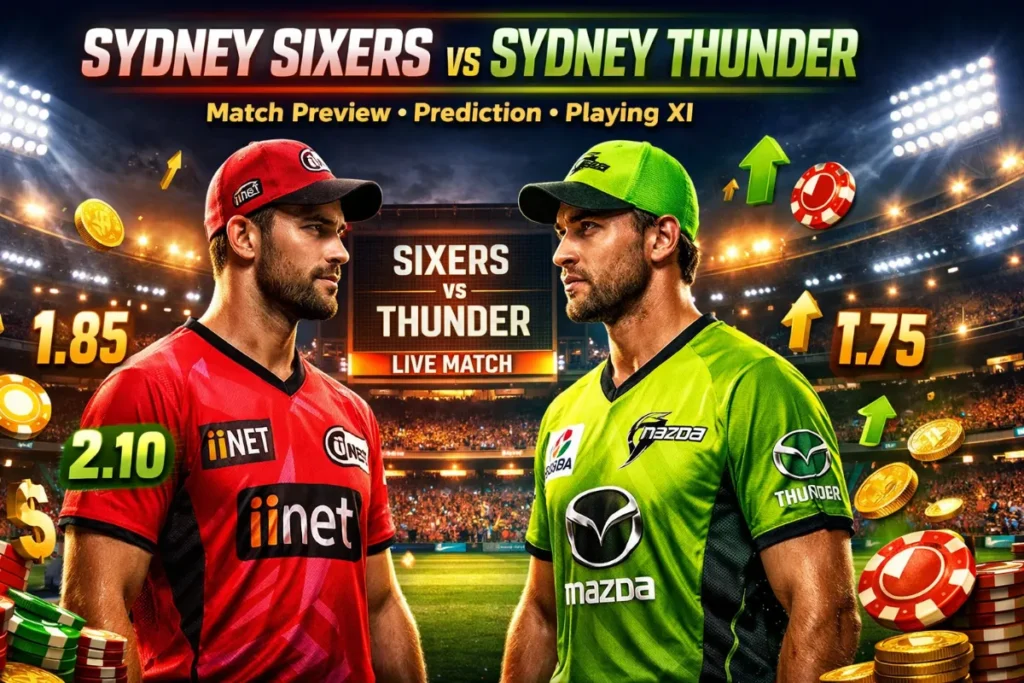 Sydney Sixers vs Sydney Thunder Live Match Preview, Prediction & Playing XI