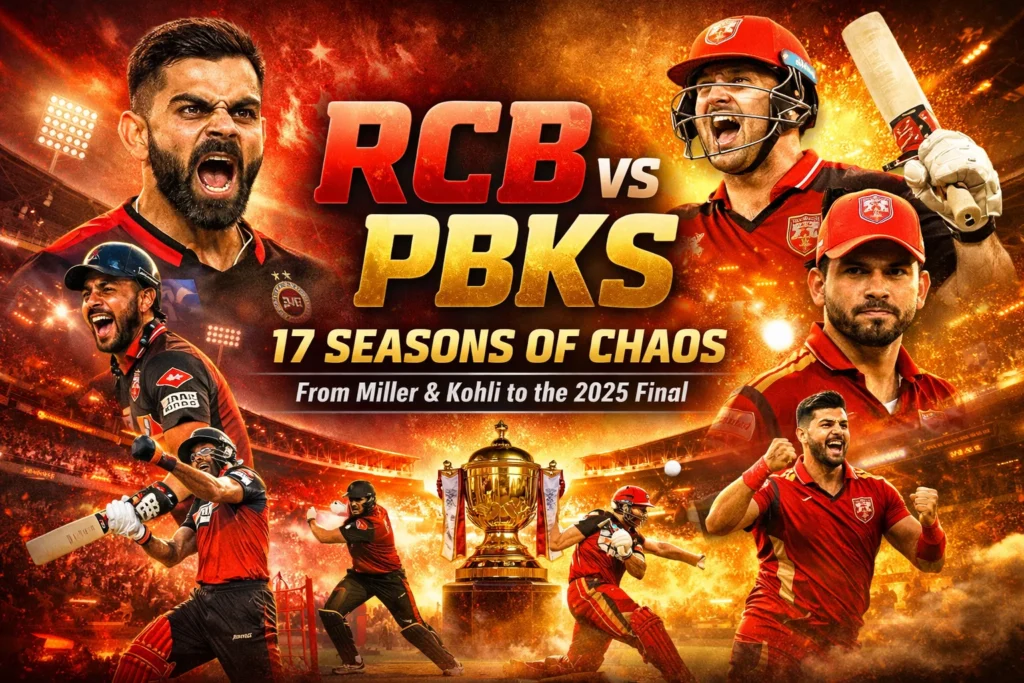 RCB vs PBKS Timeline