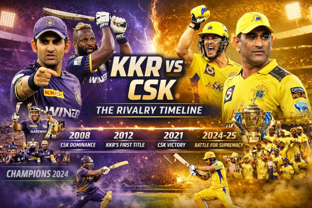 kkr vs csk Timeline